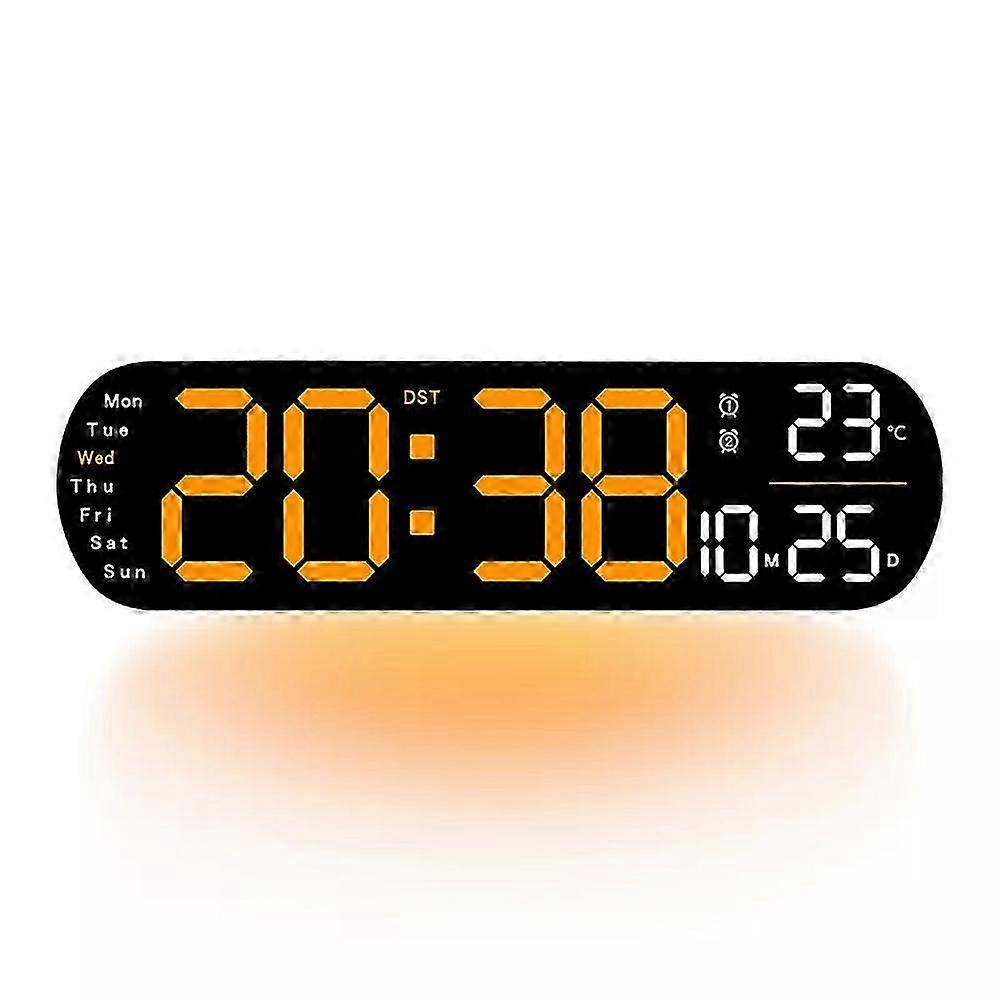Sakerplus Multi Functional LED Display Clock, Digital Wall Clock 2025