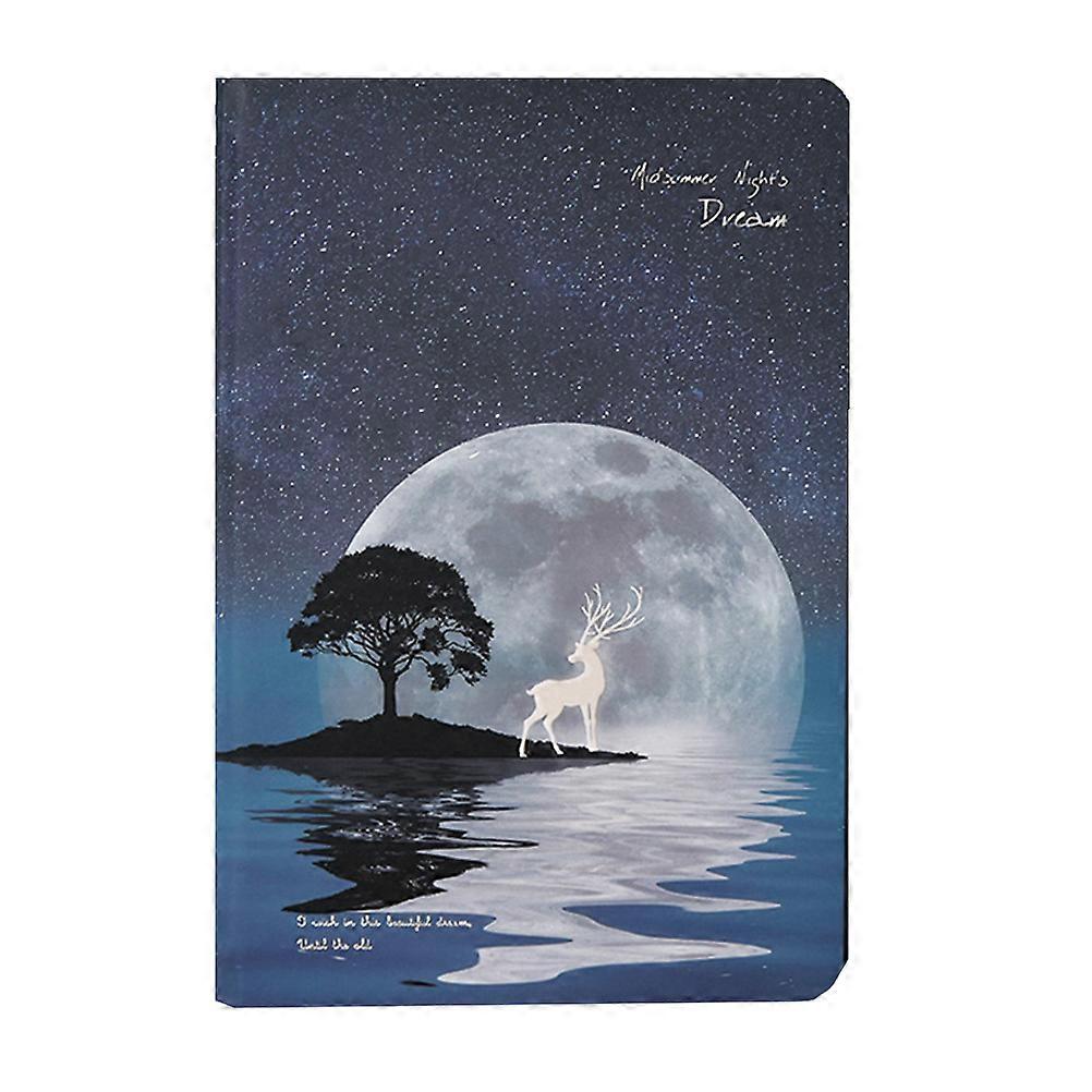 Students Stationery Hardcover Notebooks for Writing Use 2Pcs Colored Notebook