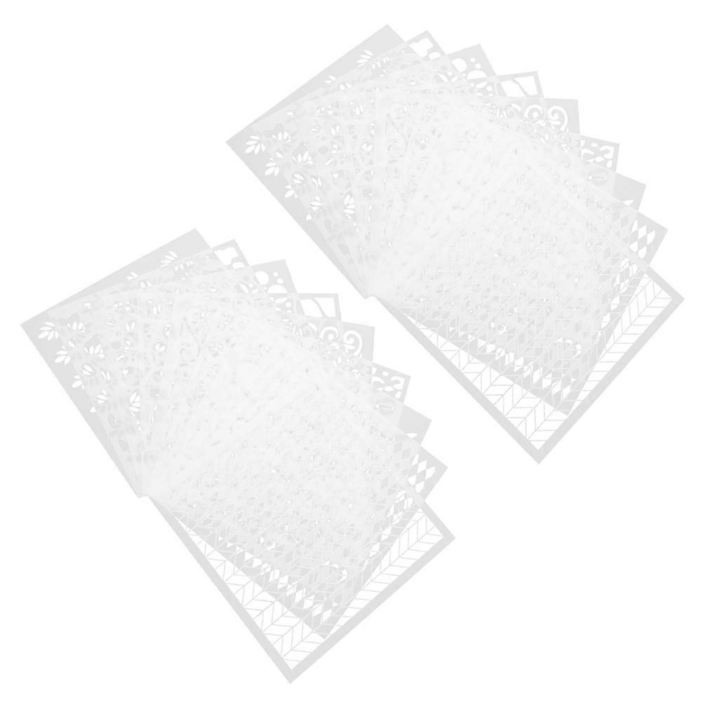 Reusable Drawing Stencils Painting Templates for Kids Use 18Pcs Pet Material
