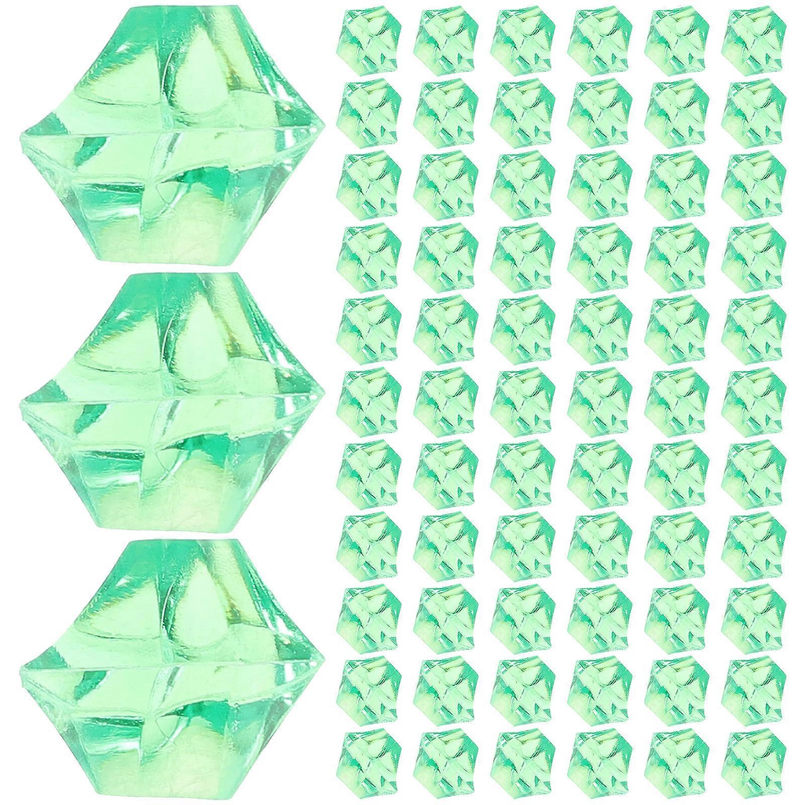 Acrylic Fake 450Pcs Simulation Ice Cube DIY Projects .40X1.20X1.00CM Table Setting