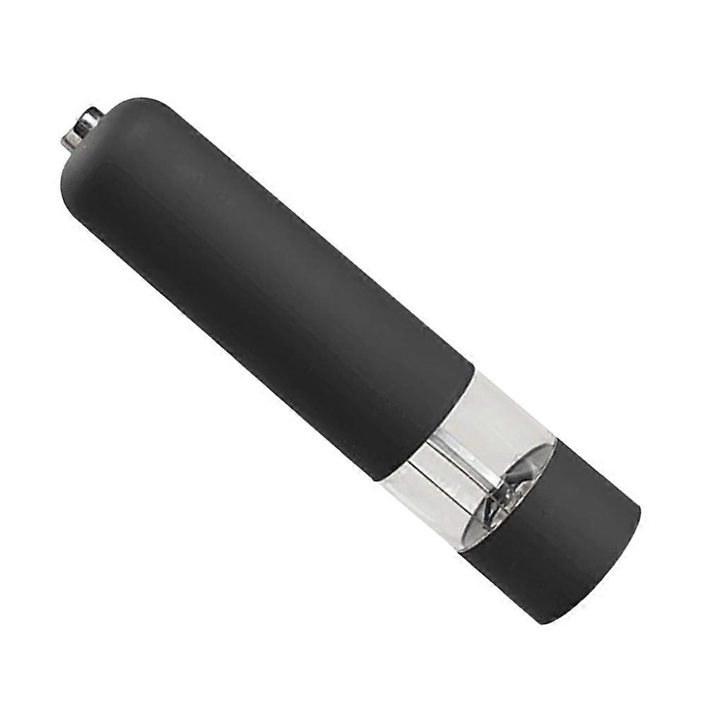 Multi-Purpose Electric Pepper Mill 2Pcs Perfect For Home Cooking And Dining Black Cylindrical Design Easy To Clean And Refill