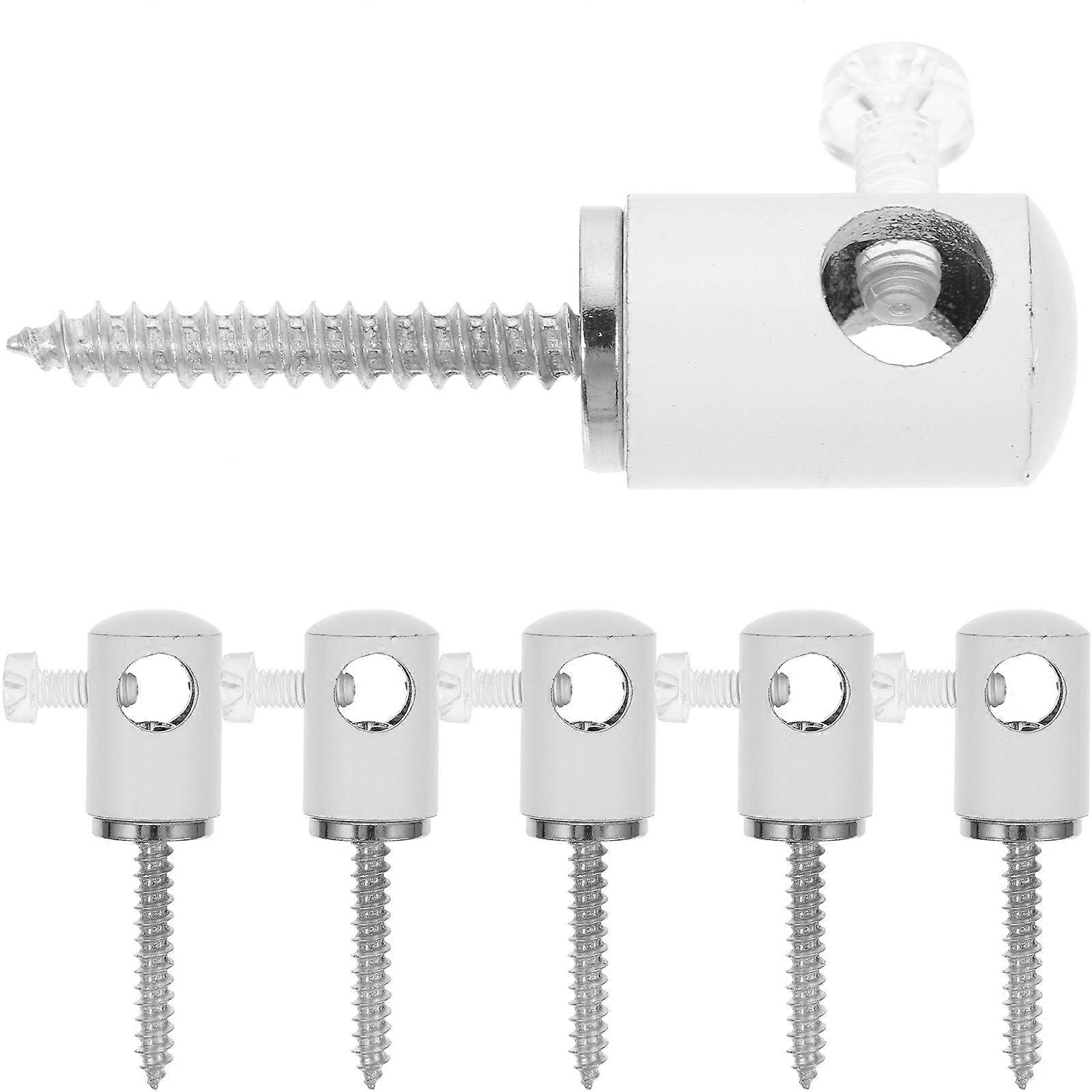 Ceiling Hooks for Hanging Lights Swag Hook White Metal 12Pcs Set