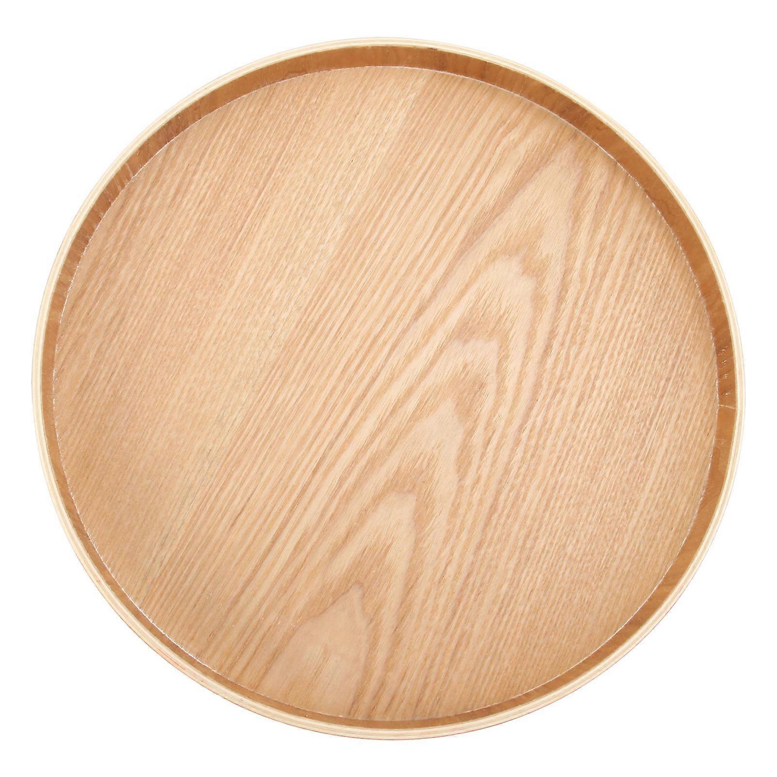 Fruit Tray Wood Tea Tray for Kitchen Use 3Pcs Beige Set