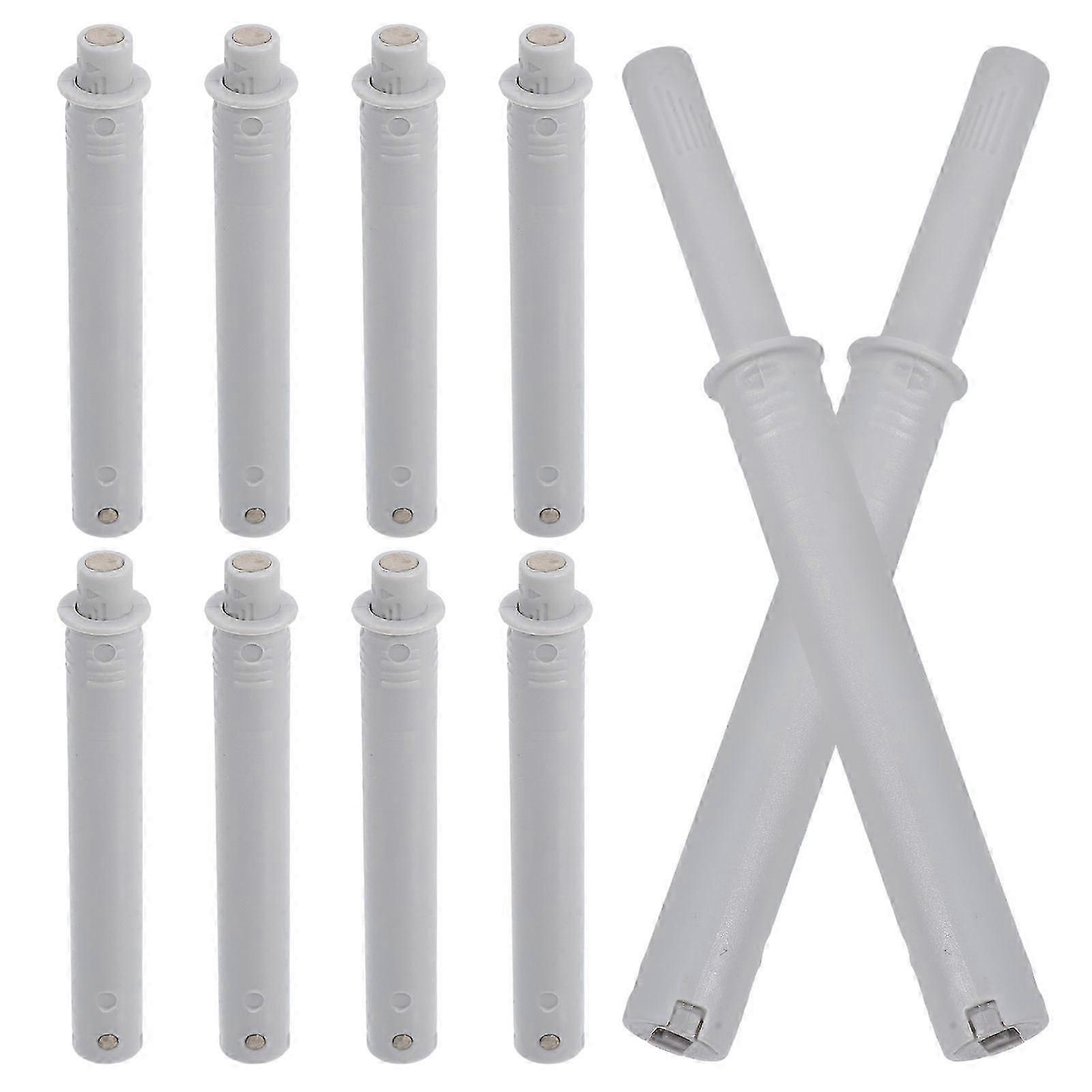 Cabinet Push Latch Hardware for Drawers and Furniture Contemporary Style Iron Material 10Sets