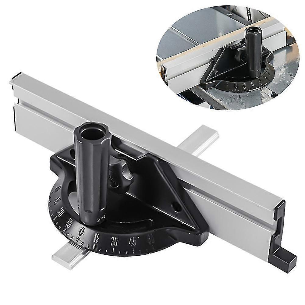 Angle Plate Ruler Miter Gauge Adjustable Alluminium Alloy For Table Saw Push Block Fence System Wood Cutting Woodworking Tools