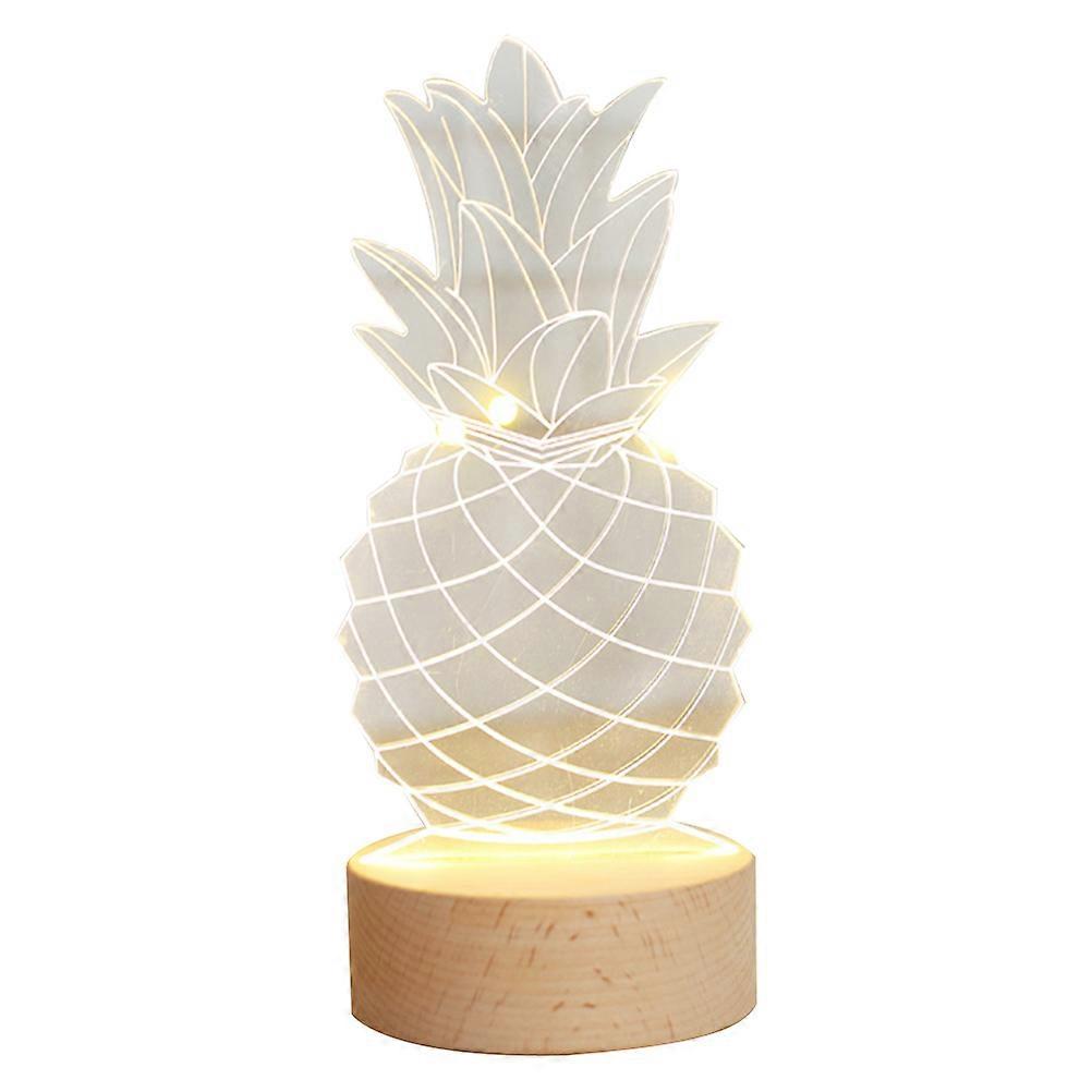 Night Light Pineapple Modeling Night Light for Decor 1Pcs Desktop Lamp