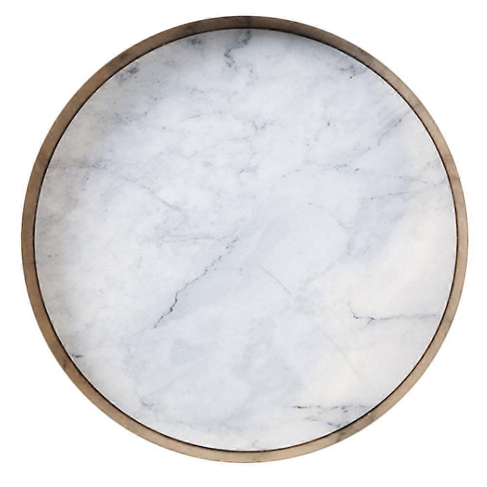 Marble Round Tray Home Decor Storage Tray for Cosmetics 3Pcs Set