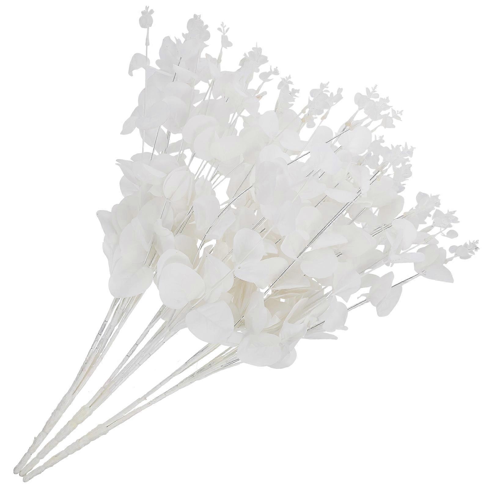 Artificial Eucalyptus Picks 9Pcs White Eucalyptus Branch with Realistic Detail for Decoration