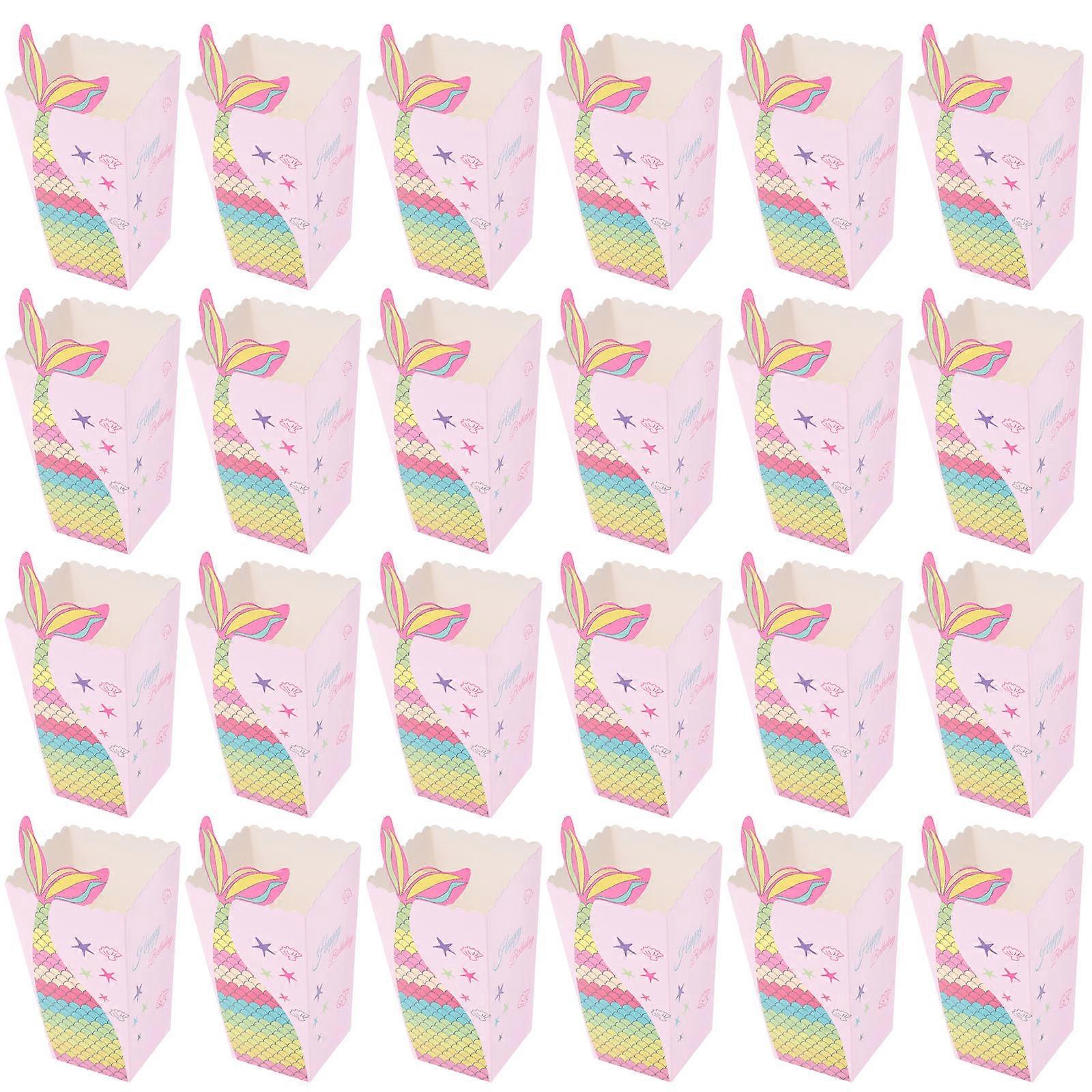 Paper Popcorn Boxes for Party Supplies 72Pcs Candy Boxes