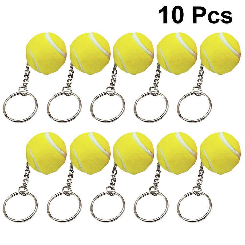 50 Pcs Multi Color Simulation Tennis Shape Keychain For Bag Car Key Perfect Gift For Any Occasion
