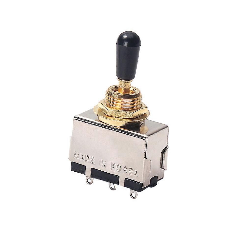 3 Way Toggle Guitar Pickup Selector Switch Black Cap for Guitar 1 Piece