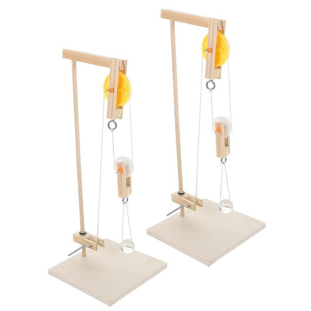 Practical Experiment Pulley Model Kit For Science Experiments Designed For Kids 8 Sets