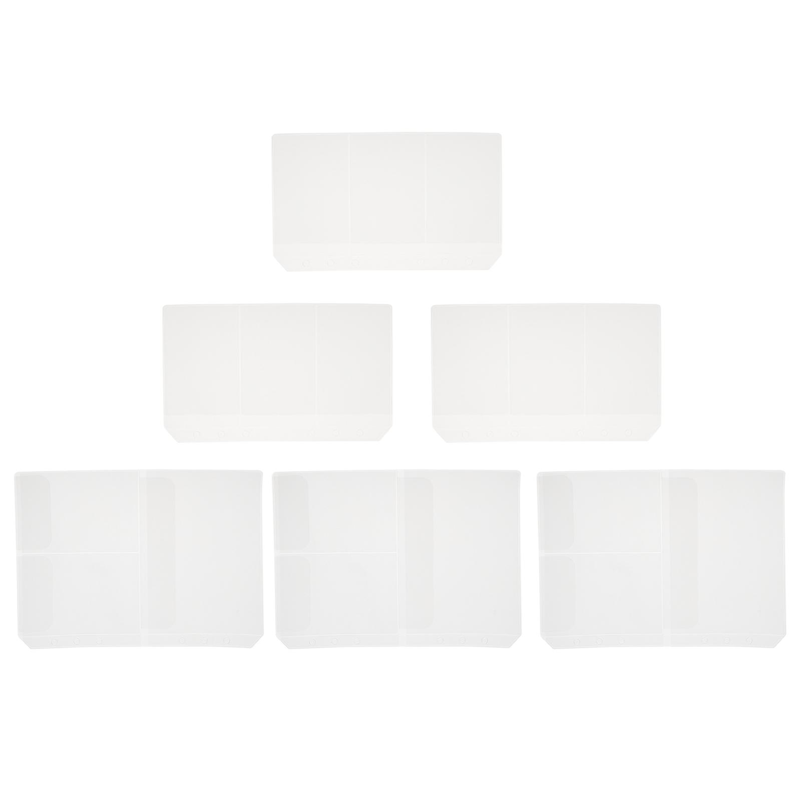 20Pcs White Eva Storage Pockets for Loose-Leaf Book Use