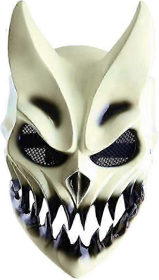 Demon Mask, Slaughter To Prevail Mask Oni Mask Halloween Prop Party Mask Movable Mouth Mask Hallowee