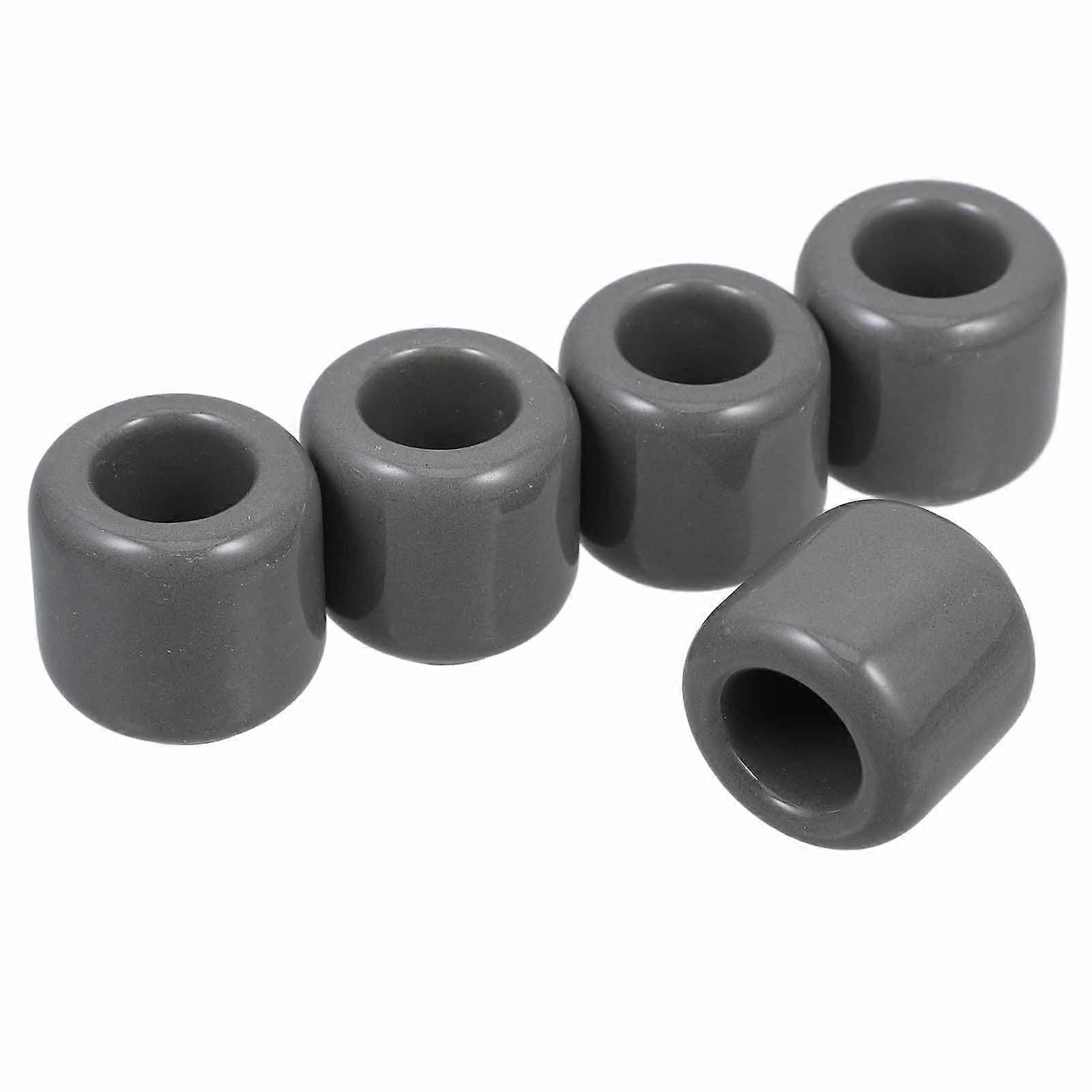 Grey Ceramic Chime Candle Holder for Rituals with 10Pcs Set