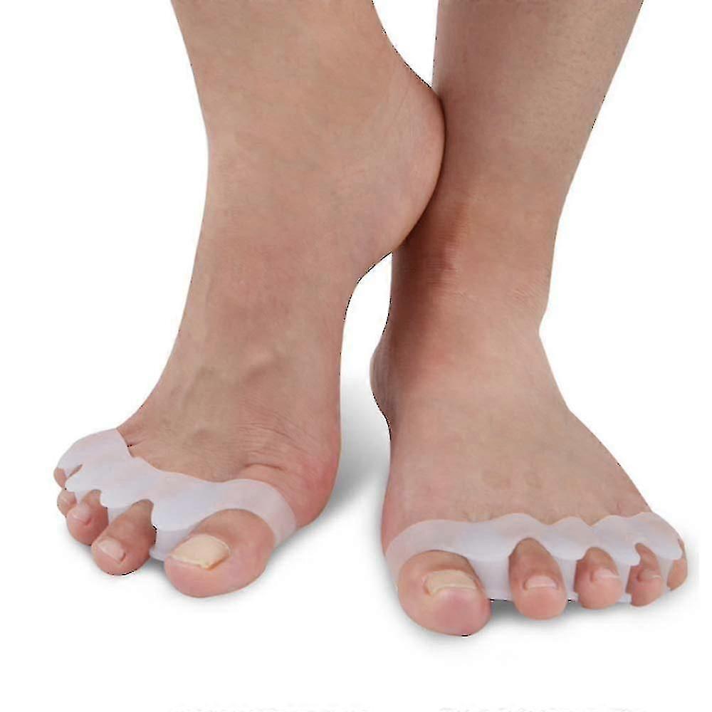 1pair Gel Toe Separators Toe Spreader Toe Separators Bunion Correctors Foot Finger Splitter Thumb Spacer Feet Spreader