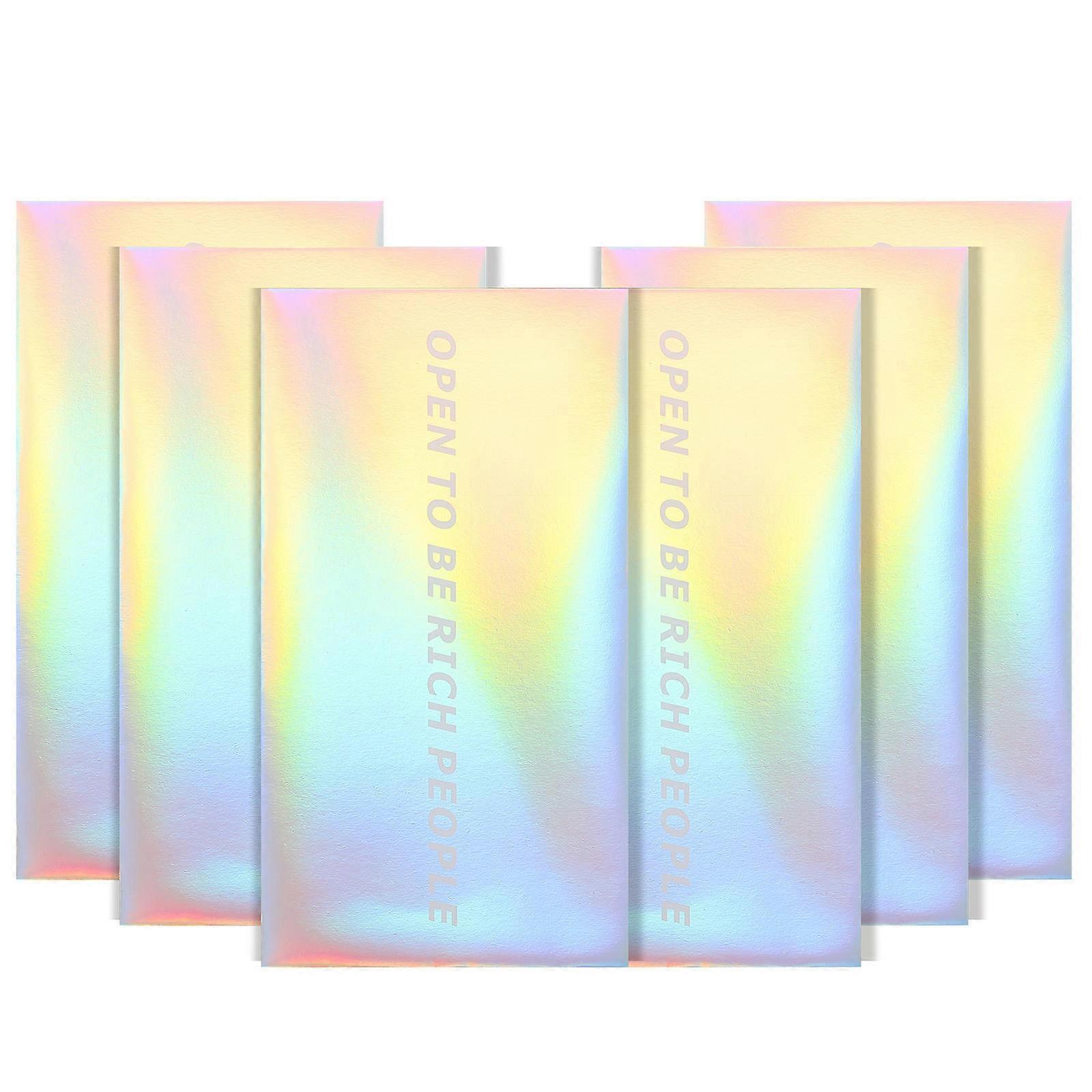 Red Money Pocket Paper Money Pouches for Storage 6Pcs Multi Color