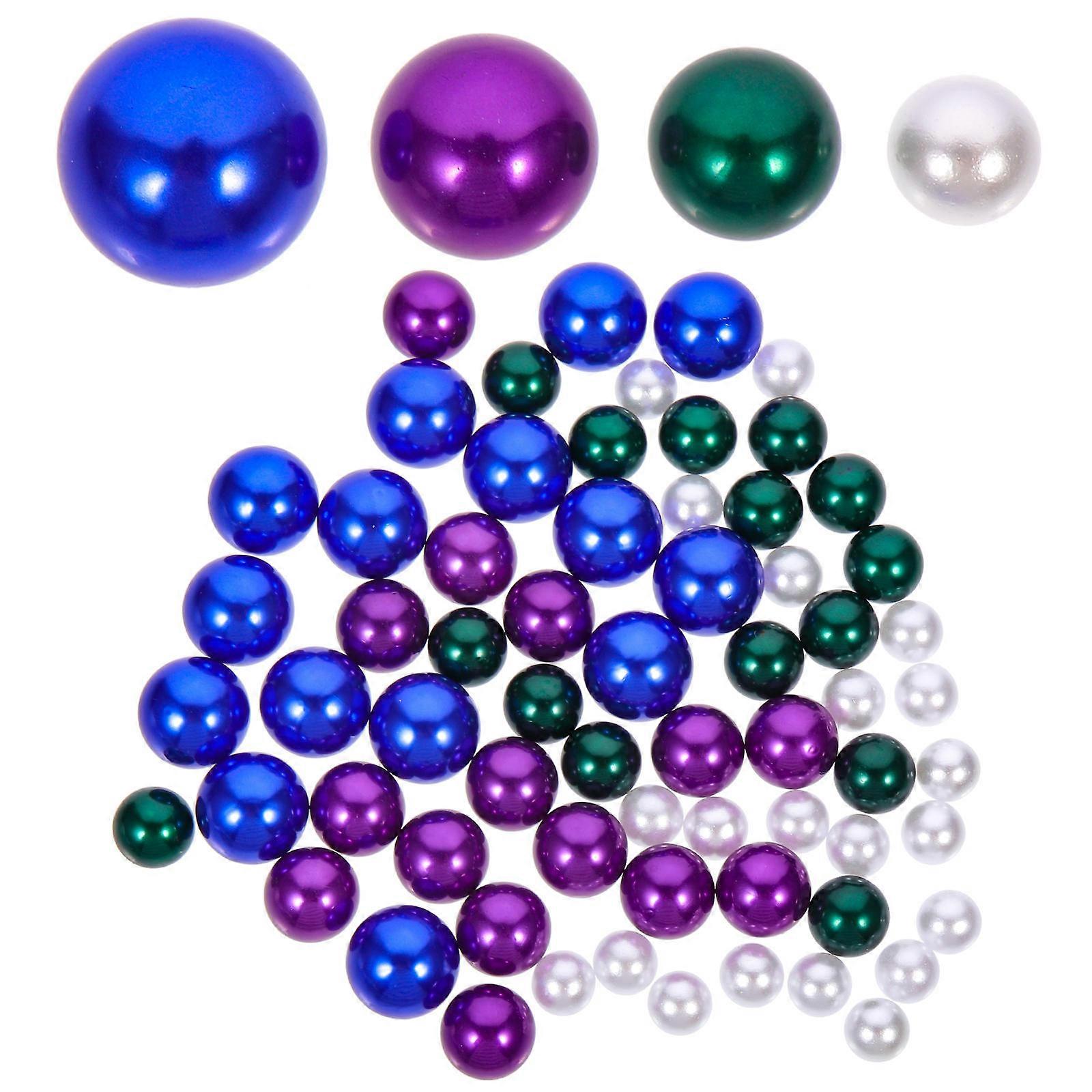 Loose Arts and Crafts Pearls 300Pcs Round Decorative Beads for Vase Fillers Made from Durable Assorted Color Abs Material