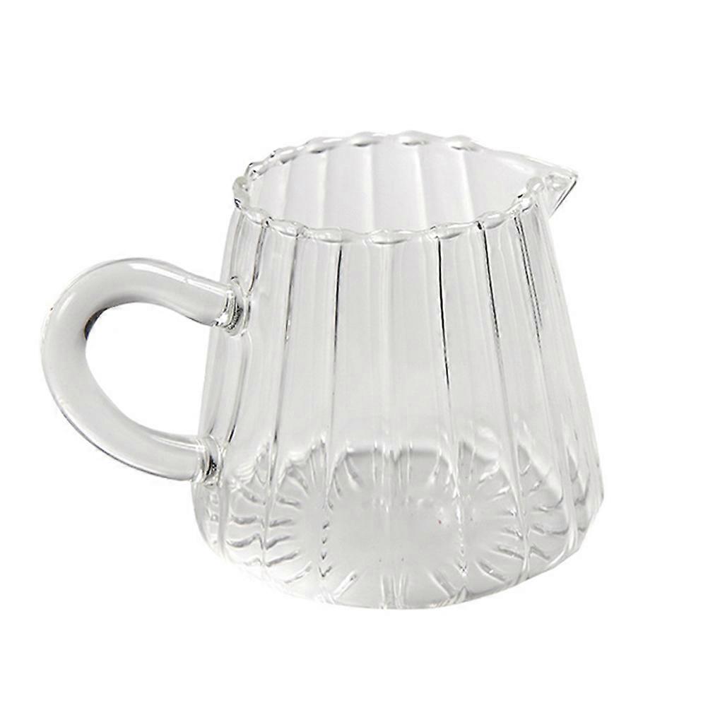 Coffee Creamer Pitcher for Storage 2Pcs Transparent Glass Water Containers
