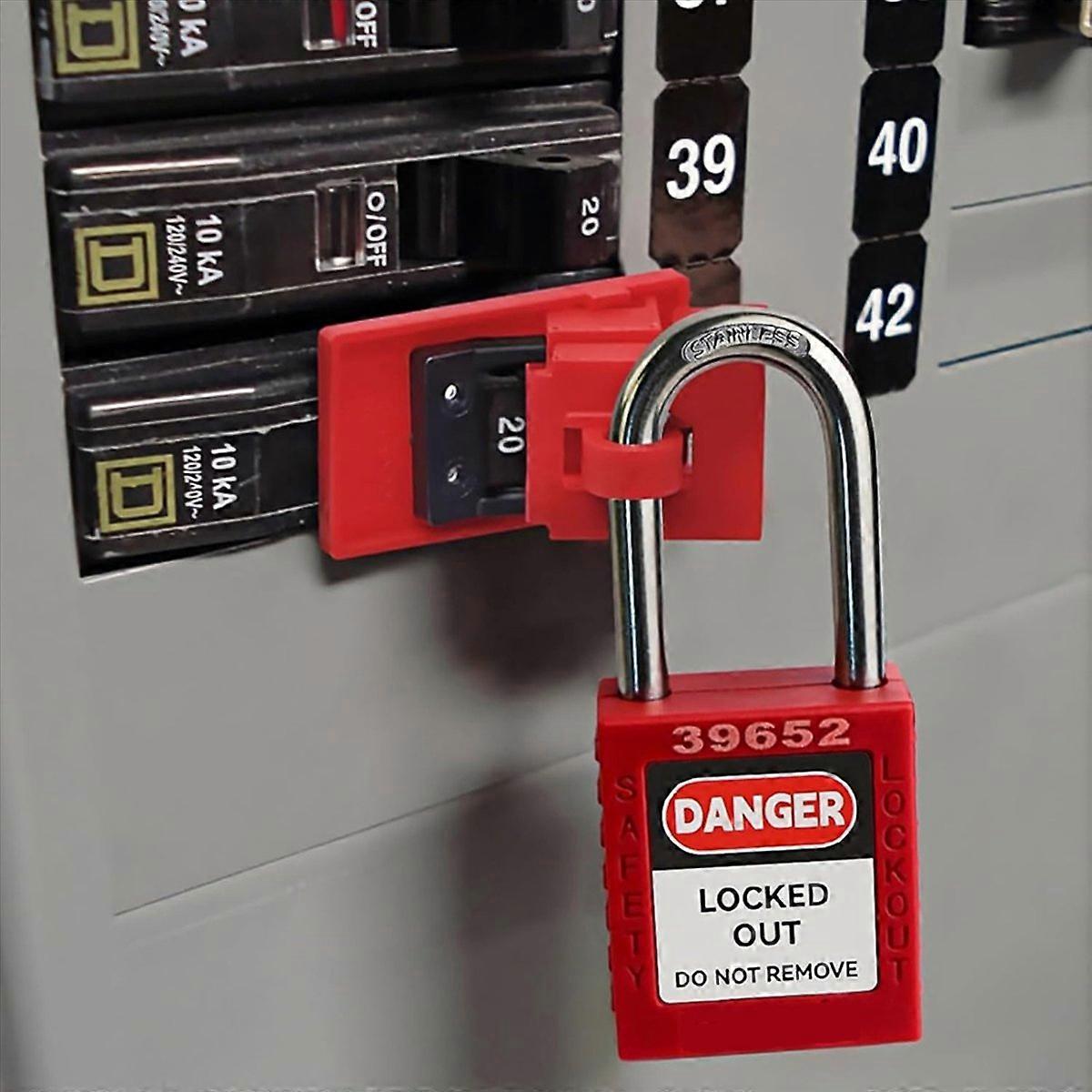 2X Lockout Tagout Kit, Electrical Lockout Tagout Kit, 4 Keyed Different LotoSafety Padlocks, Hasps,