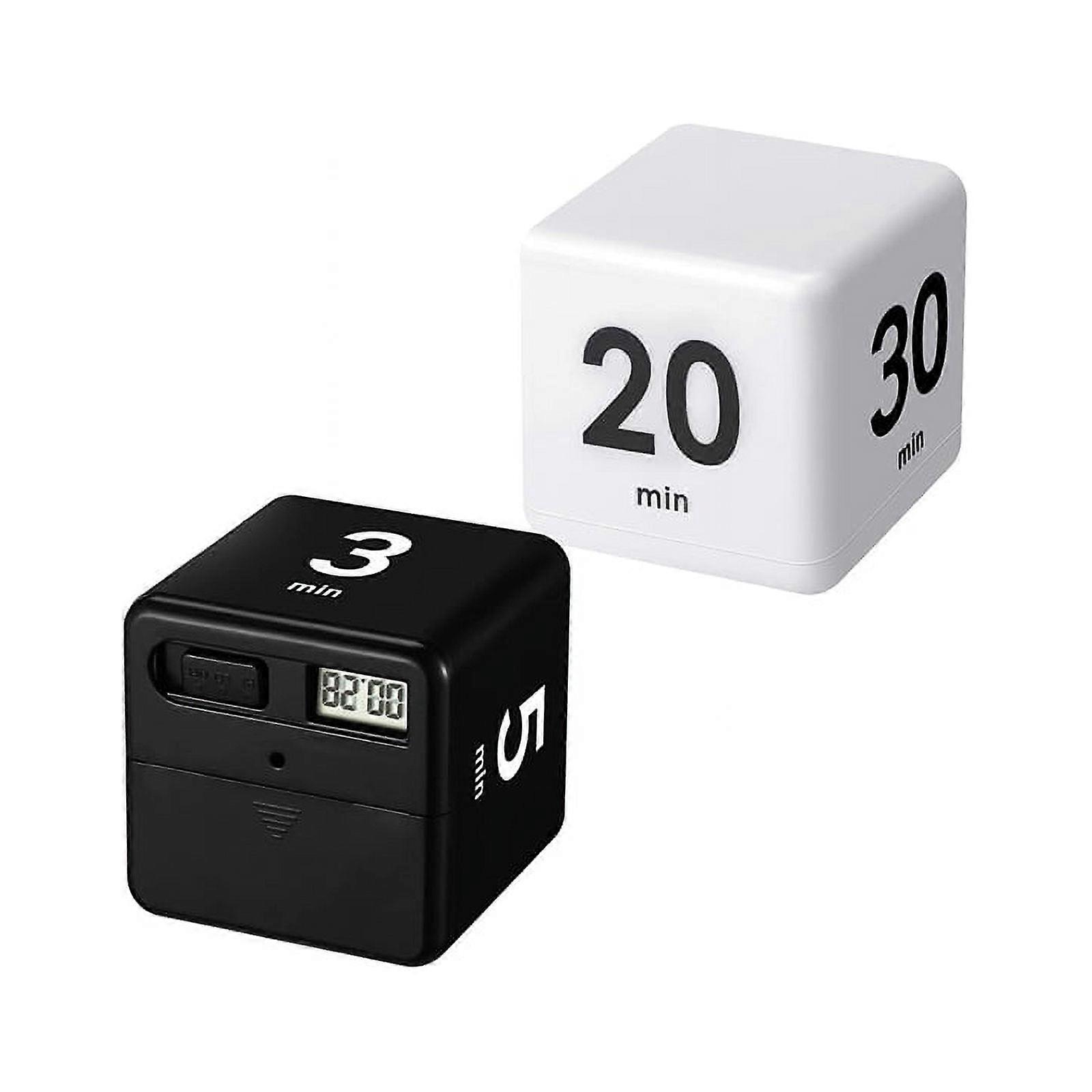 2PCS Cube Sensor Flip Kitchen Management and Countdown 1-3-5-10,15-20-30-60Minutes