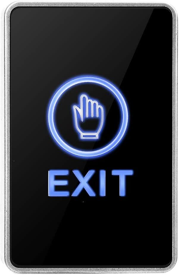 Push Door Exit, Touch Sensor Door Release Switch with LED Light NO NC COM Touch Sensor Panel Access