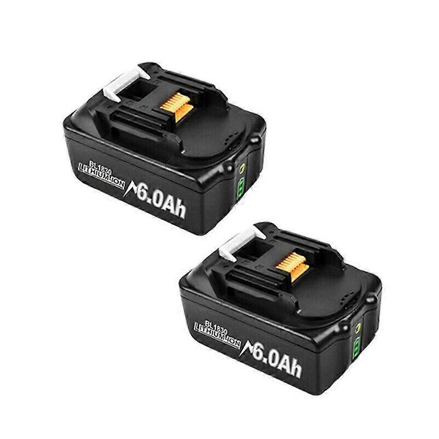 2 stuks 6.0/9.0Ah 18V BL1850 Accu & DC18RD DC18RC Oplader voor Makita 18V Accu BL1860 BL1850B BL1840 BL1850 BL1830 BL1815