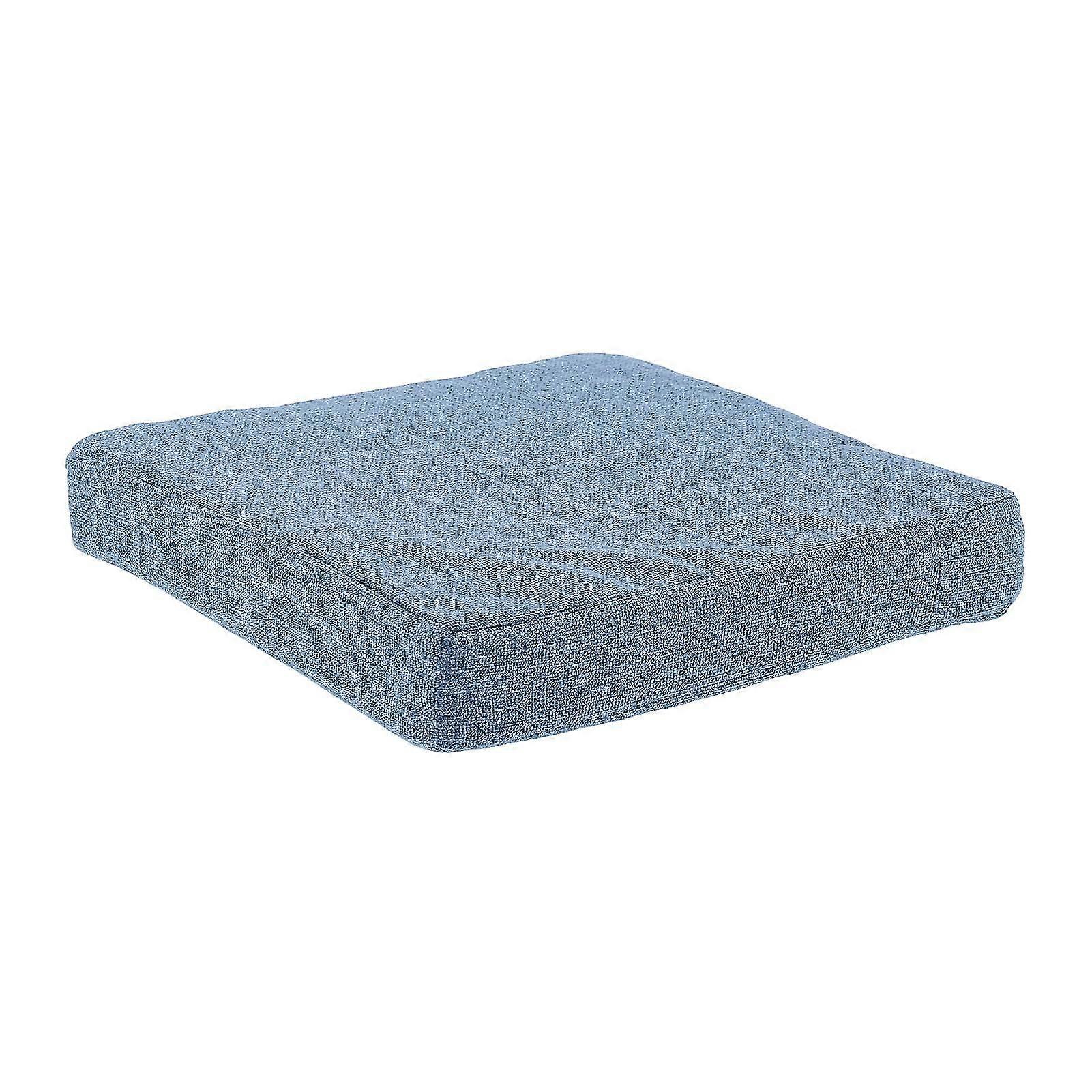 Dark Blue Square Cushion with Height Increase Removable Washable EPE Inner Core Durable Soft Design