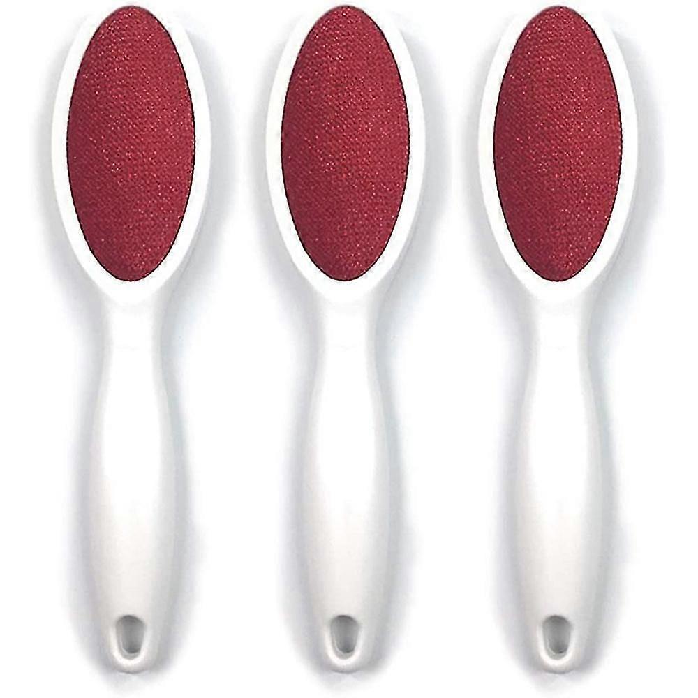 Lint Brush 3 Packs Portable Reusable Double Sided Magic Velvet Lint Remover