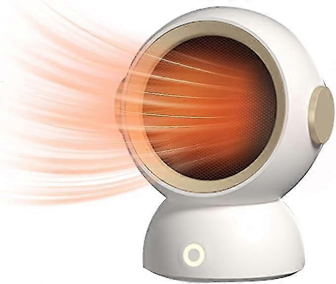 Mini Fan Heater, Ptc Ceramic Electric Space Heater, 1200w Portable Heater With 2 Heating Setting, Overhea