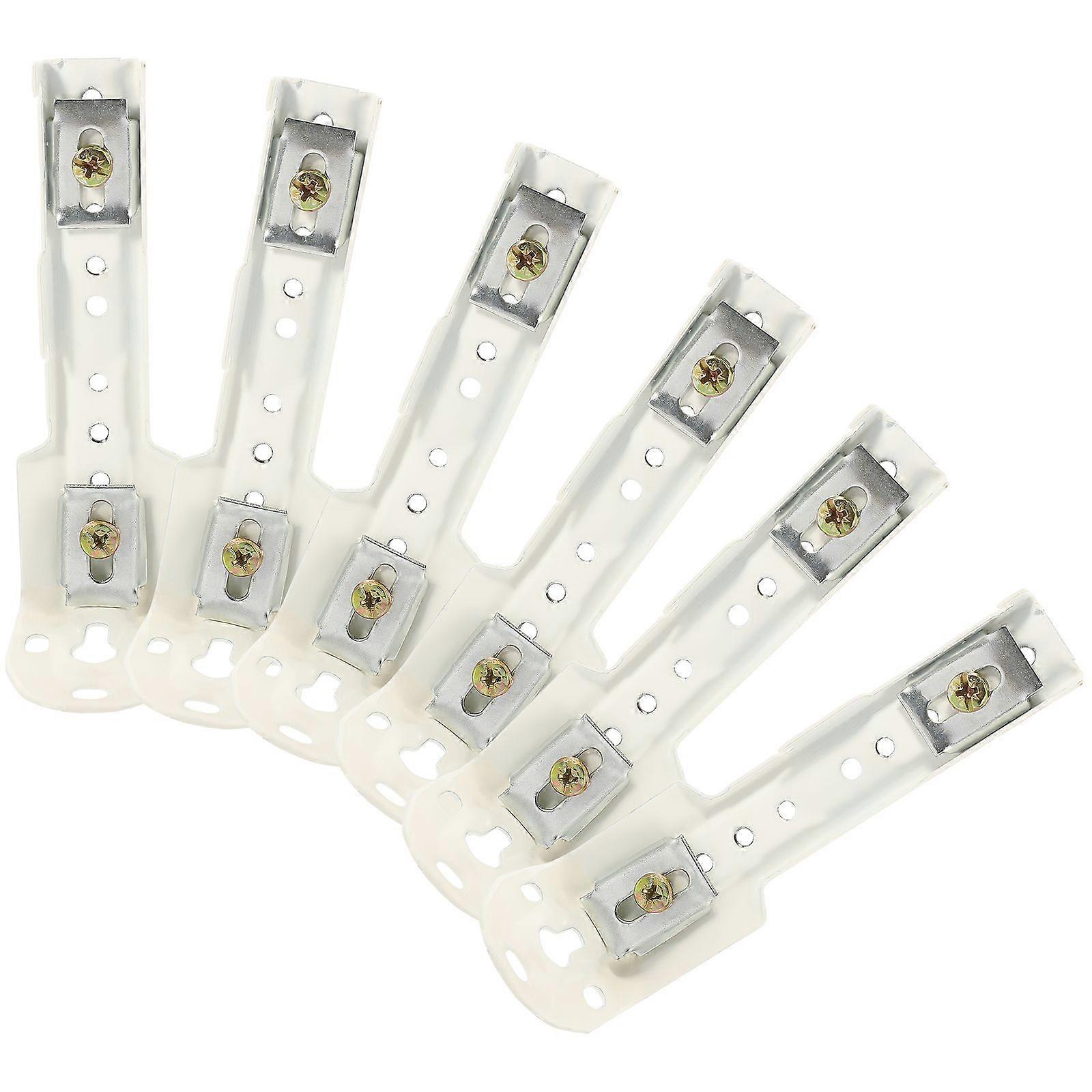 6pcs Curtain Track Mounting Code Bracket Home Curtain Fixing Accessories