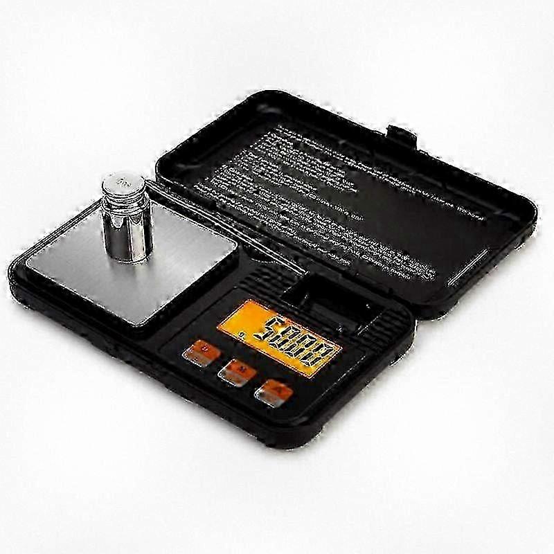 Precision Digital Pocket Kitchen Scale, 50g/0.001g Measurement, Includes 50g Calibration Weights, Tweezers, Tare Function, and Backlit LCD D