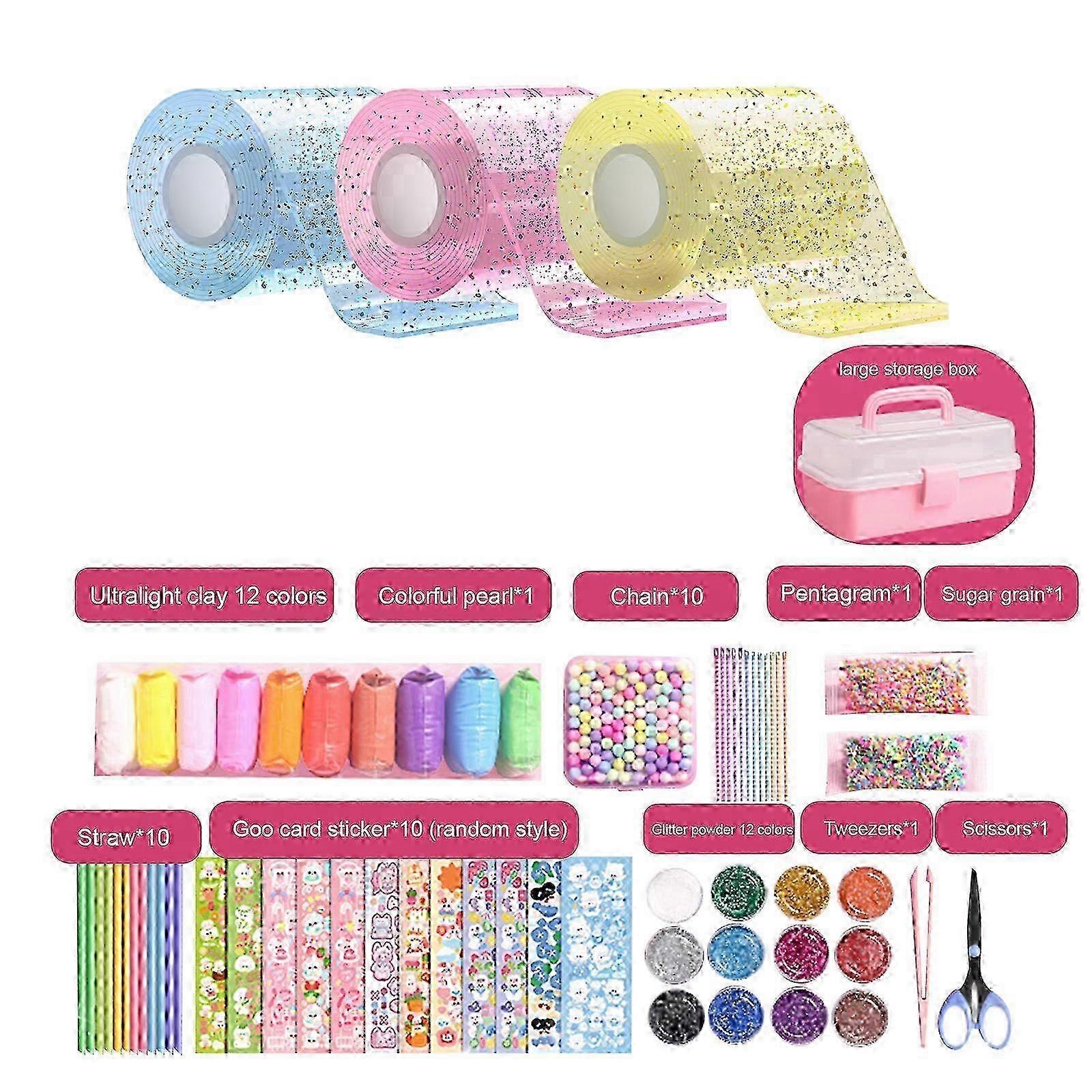 New Nano Tape Bubble Kit With Step-by-step Video Tutorials,Magical Tape Bubbles Gift For Children