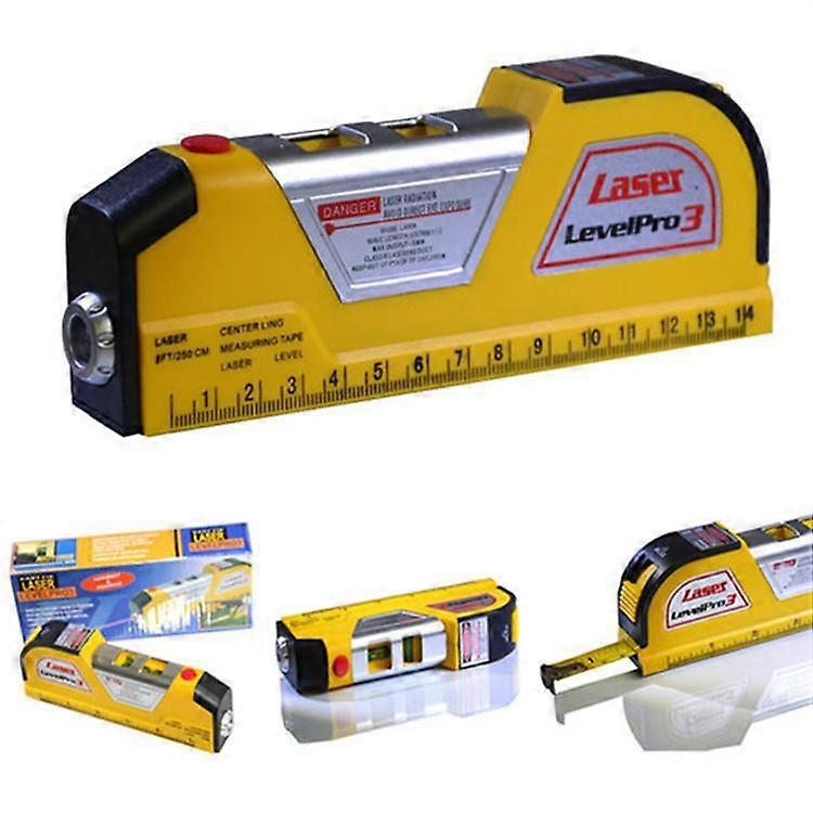 Centerline ULTRONIC LASER LEVEL PRO MEASURE TAPE Bubble Level & LASER TIME