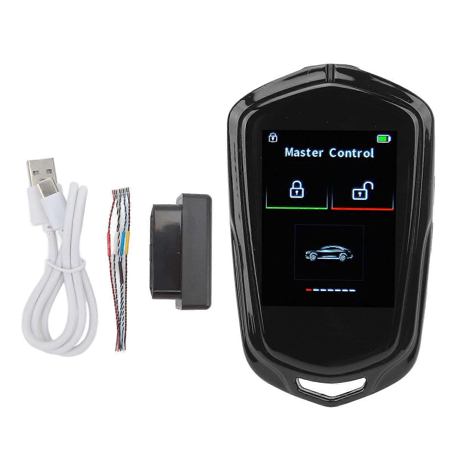 Smart car key with LCD screen for one click start system