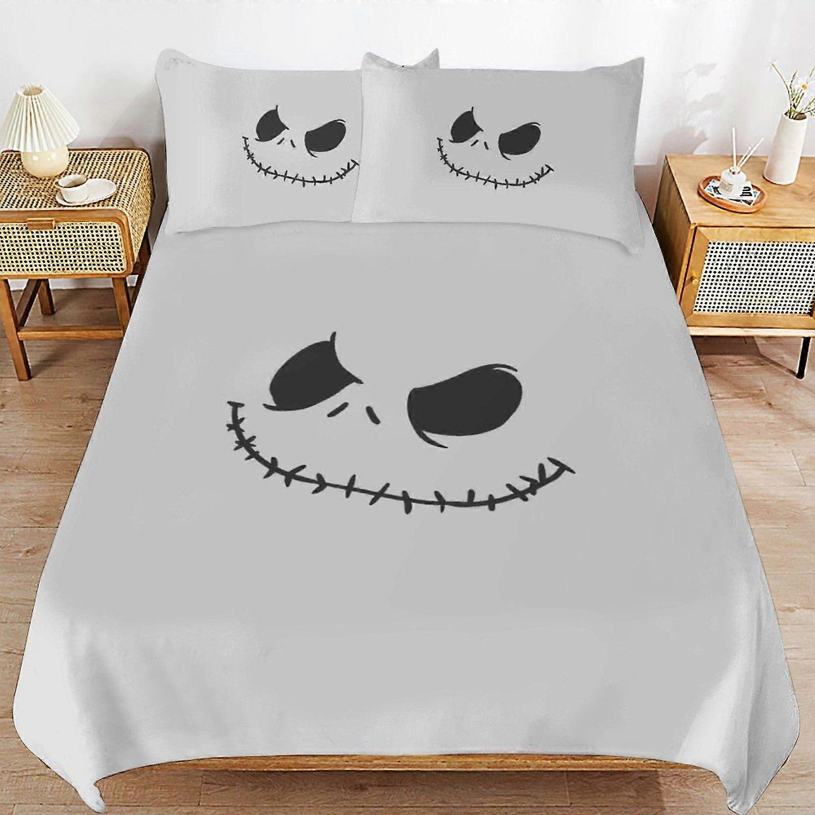A483 The Nightmare Before Christmas Light Feel Soft Touch Consistent Fabric Smooth Sleep Layer Duvet Cover Sets Comfort Kit N483