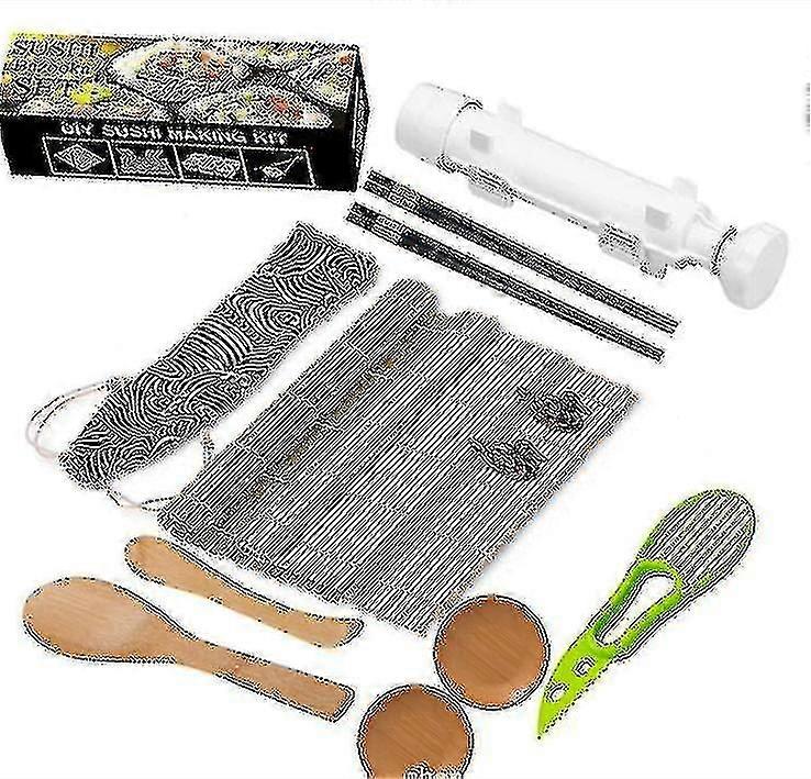 12 Piece Carbonized Sushi Making Set