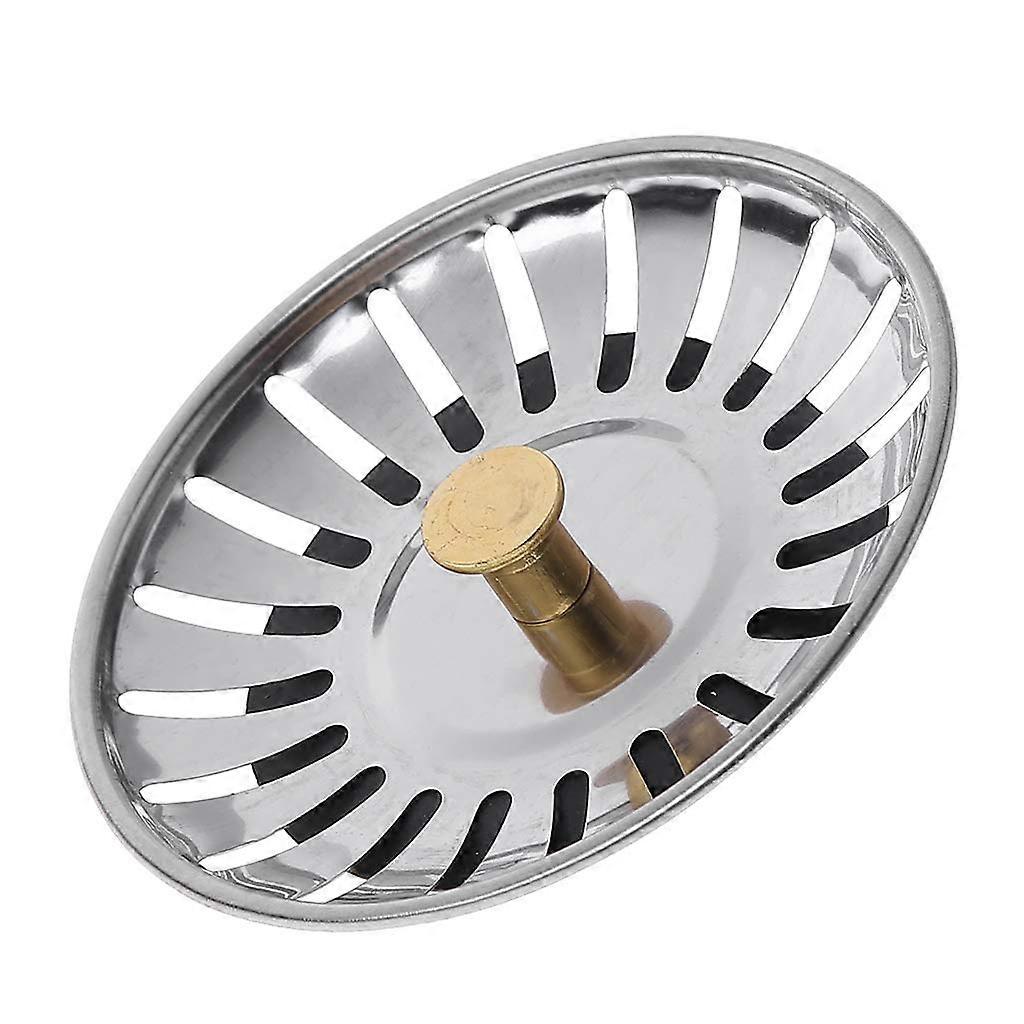 Stainless Steel Sink Strainer Kitchen Waste Drain Plug Filter Stopper Basket