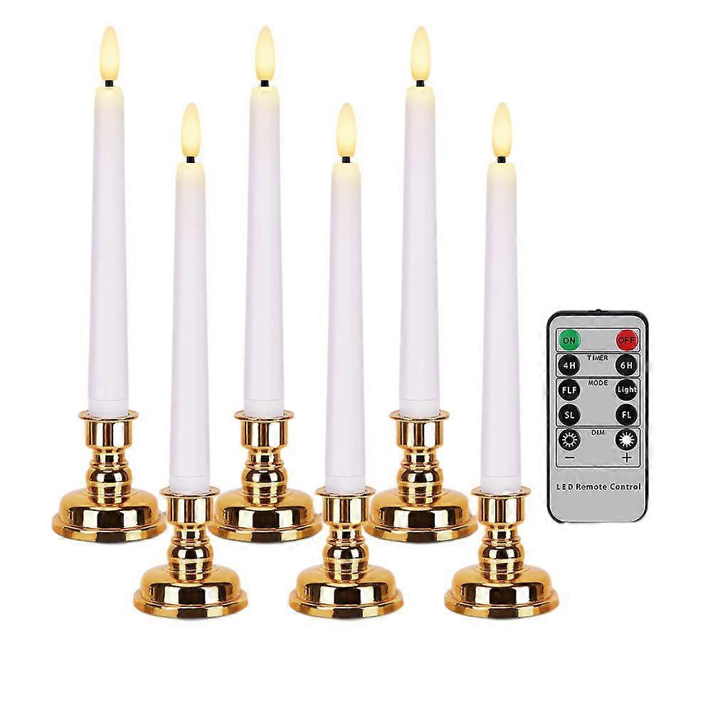 1 Set Multi-function Long LED Luminous Candle Smokeless Desktop Long LED Candle