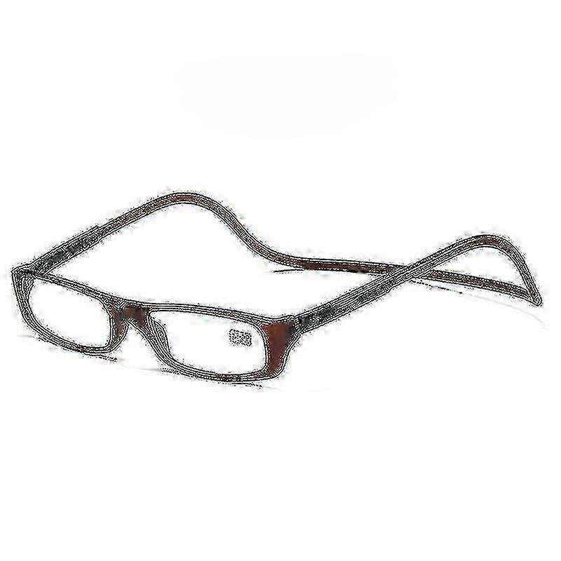 Folding Reading Glasses with Magnetic Snap Click Front and Hanging Neck Spectacles