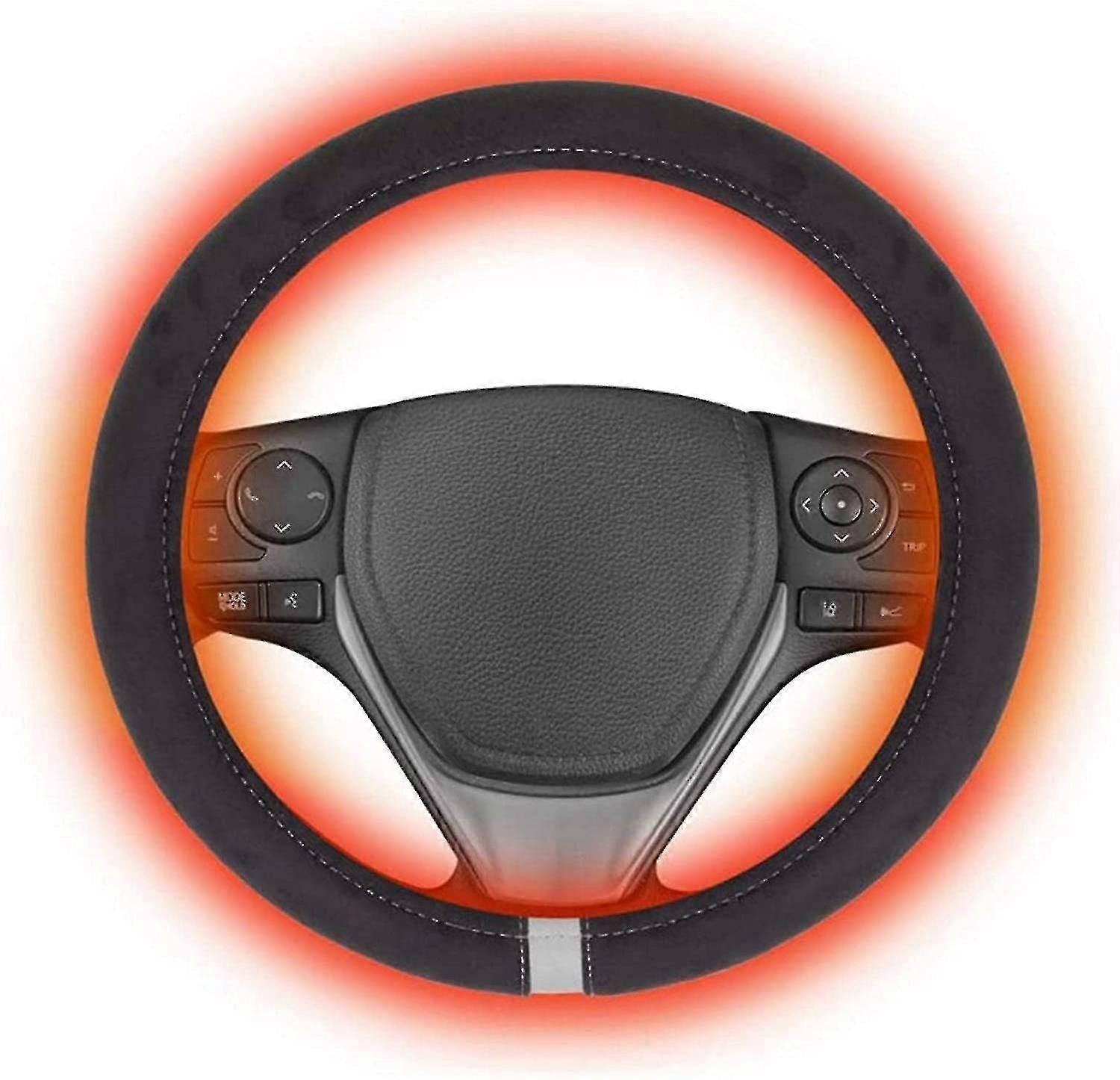 Heated Steering Wheel Cover for Car Winter Heating