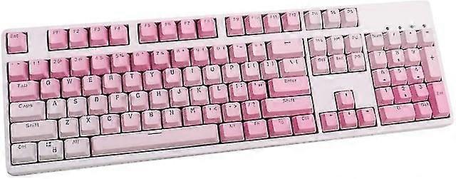 104 Keys Sunset Gradient Backlit Keycaps Thick Pbt Oem Profile For Cherry Mx Switches Of Mechanical Keyboard With Key Puller Sakura Pink
