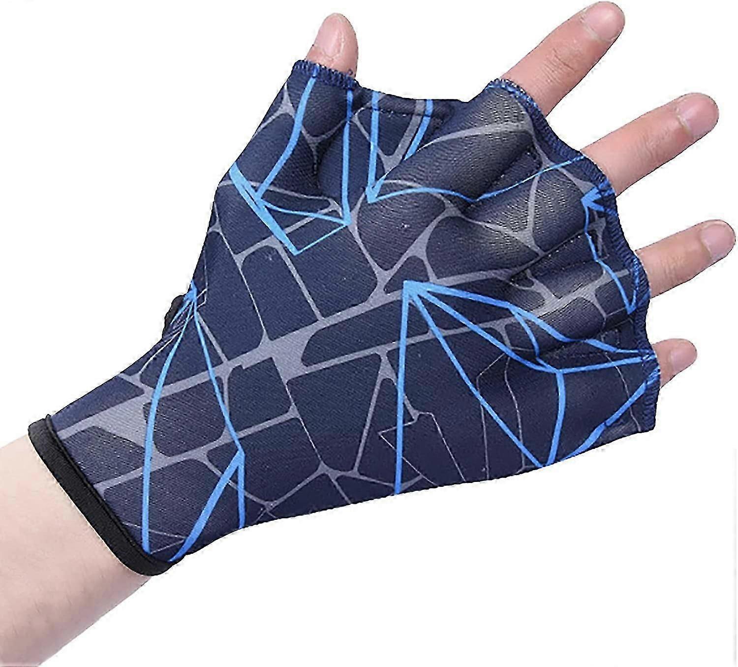 neoprene swimming gloves with webbed design for water resistance