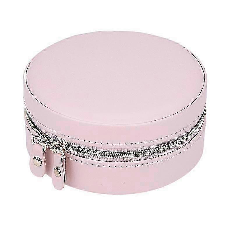 2025 Round Pu Portable Jewelry Storage Box