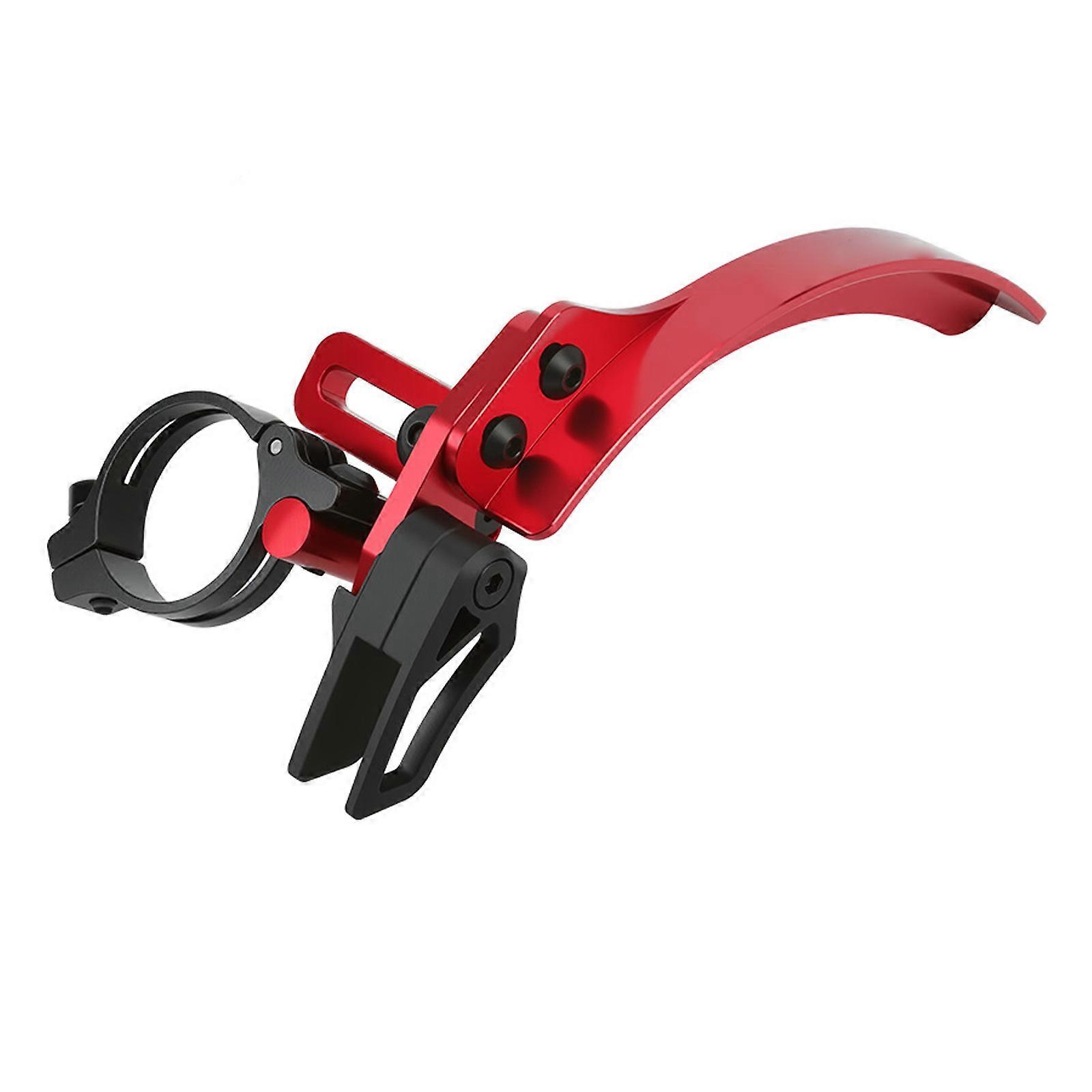 Universals Bike Chain Guide Prevents Chain Drop Oil Protecting Anti Pinching Clamps Option Multiple Color  Red