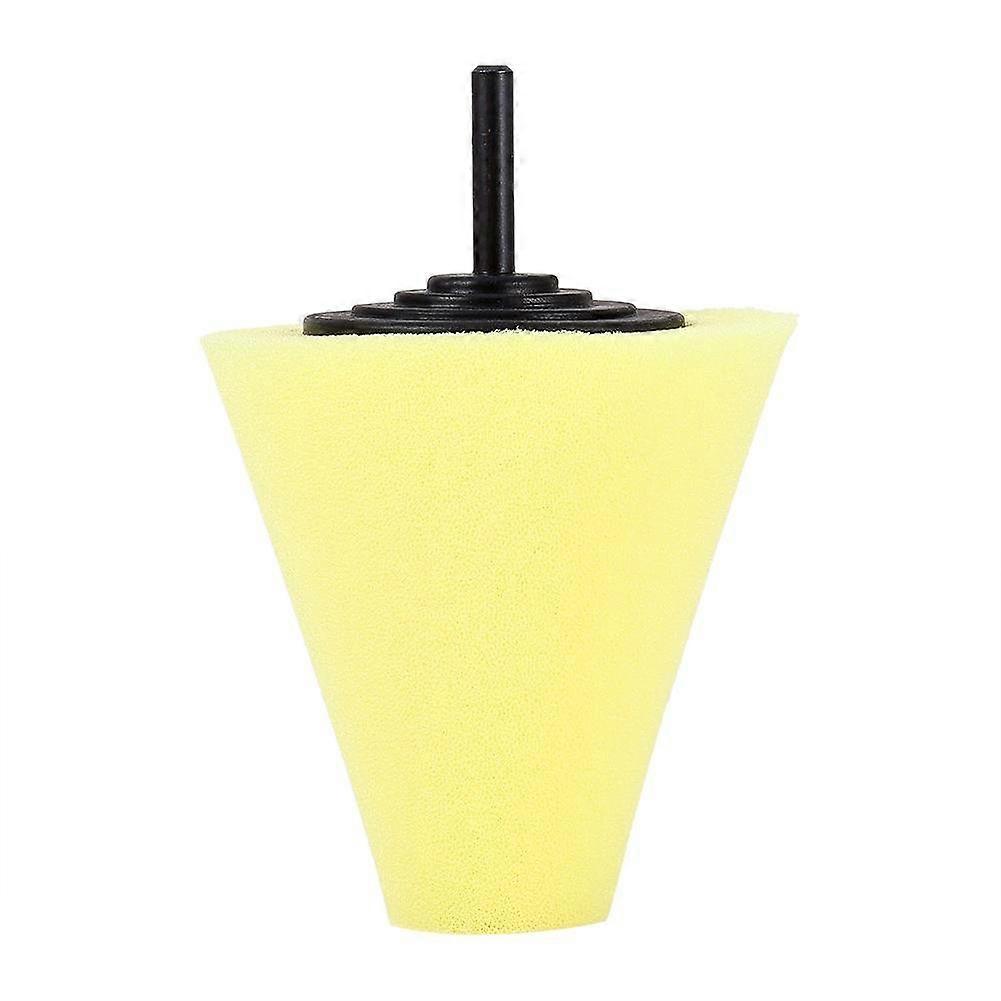 Sponge Cone Polishing Foam Pad for Car Wheel and Rim Buffing with Power Drill 1PCS