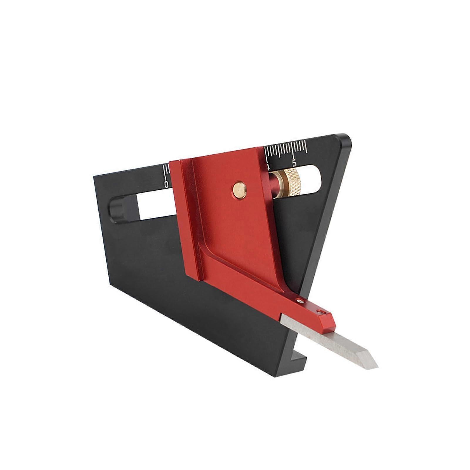 Height Measuring Gauge for Woodworking and Sewing Table Center Line Marking Solid Ruler