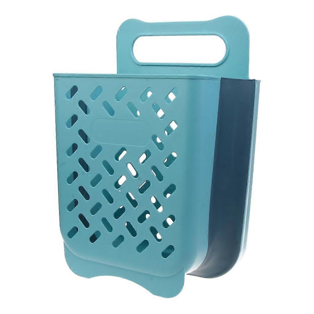 Laundry Basket Foldable Wall Mounted Plastic Hamper with Handle for Bathroom Clothes Storage