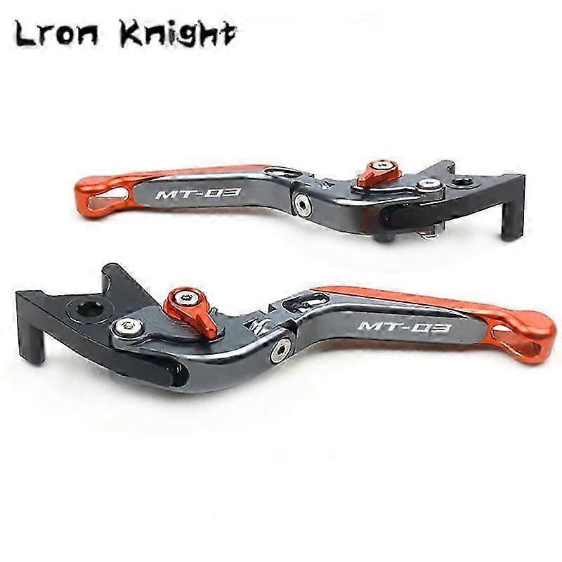 For YAMAHA MT-03 MT03 MT 03 2015 2016 2017 2018 2019 Motorcycle CNC Adjustable Folding Extendable Brake Clutch Lever With logo