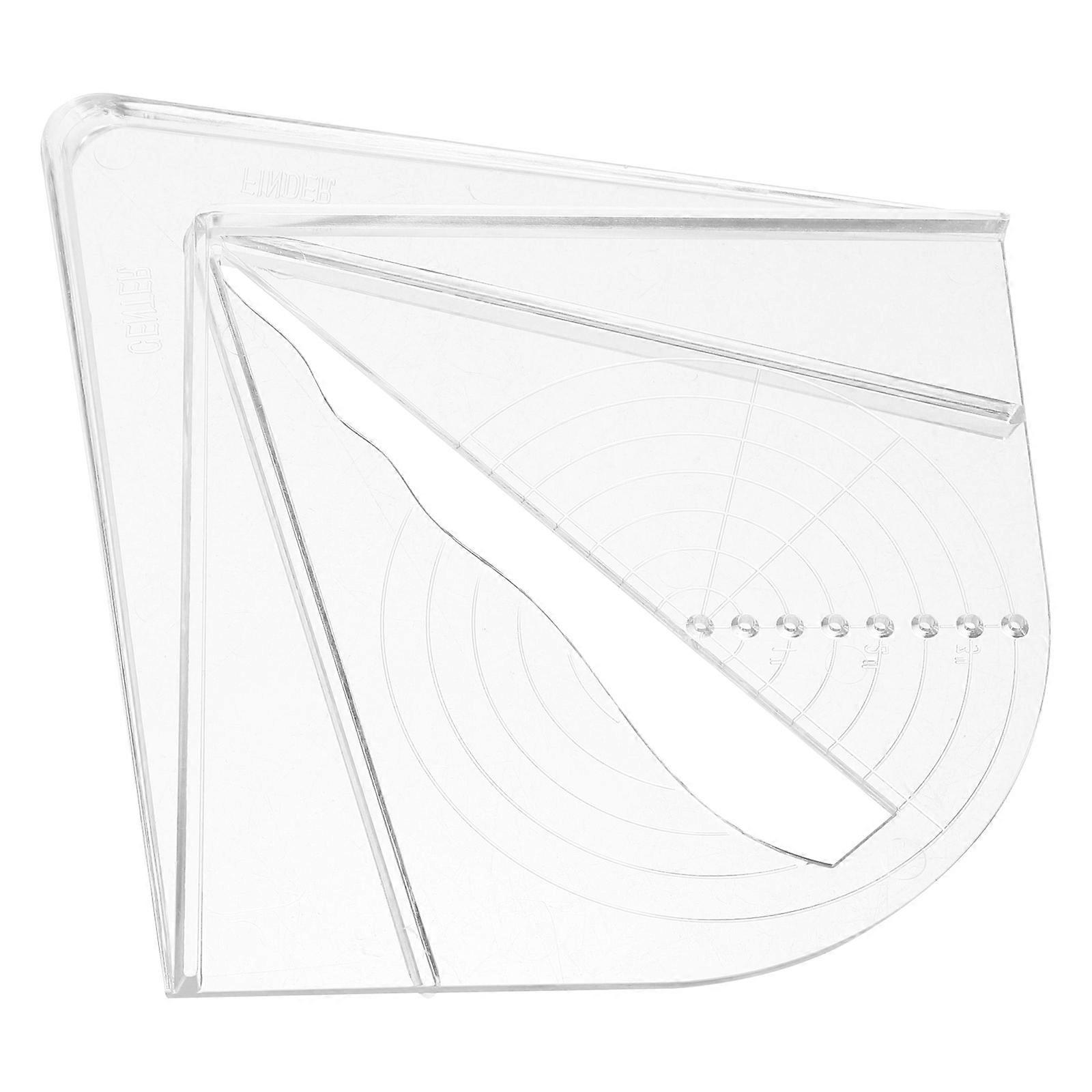 User Friendly Center Gauge Tool for Wood Turners and Hobbyists Transparent Acrylic Measurement Device Enhances Crafting Experience 1Pcs